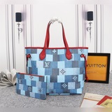 44981 Новые цвета в наличии. Эта сумка Neverfull сочетает в себе узор Damier и м