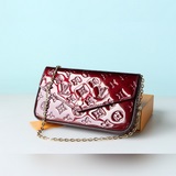 M61276 Сумка Louis Vuitton Felicie из лакированной кожи с тиснением, элегантная 