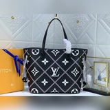 Новейшая модель m40995, полностью кожаная сумка для покупок Neverfull среднего р