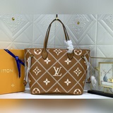 Новейшая модель m40995, полностью кожаная сумка для покупок Neverfull среднего р