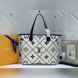 Новейшая модель m40995, полностью кожаная сумка для покупок Neverfull среднего р