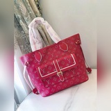 Сумка Neverfull среднего размера m46137 20921 (Новая сумка для покупок с шелкогр