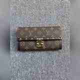 M60535 Venice Кошелек из ткани Damier Ebene с отделкой.