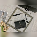 SAINT LAURENT новейшая сумка с крокодиловым узором, такая же, как у Принцессы Вэ