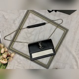 SAINT LAURENT новейшая сумка с крокодиловым узором, такая же, как у Принцессы Вэ