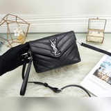 Сумка Saint Laurent Loulou из телячьей кожи, очень маленькая, через плечо, от Sa