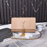 Сумка Saint Laurent с логотипом на передней клапане, ремешком через плечо с заст