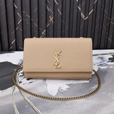 Сумка Saint Laurent с логотипом на передней клапане, ремешком через плечо с заст