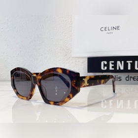 CELINE с минималистичным дизайном оправы Логотип на дужках виде Т
