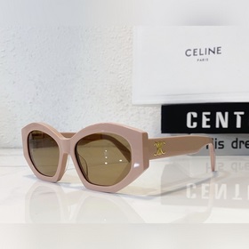 CELINE с минималистичным дизайном оправы Логотип на дужках виде Т