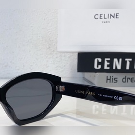 CELINE с минималистичным дизайном оправы Логотип на дужках виде Т