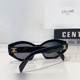 CELINE с минималистичным дизайном оправы Логотип на дужках виде Т