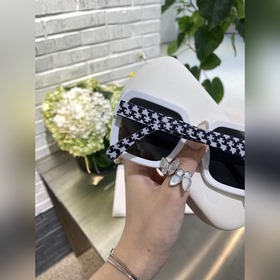 Chanel Grand Marron Sunglasses Размер： 60-14-145 Ch5698 белые дет