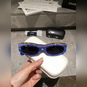 Солнцезащитные очки CHANEL 9112, цвет «янтарный синий»