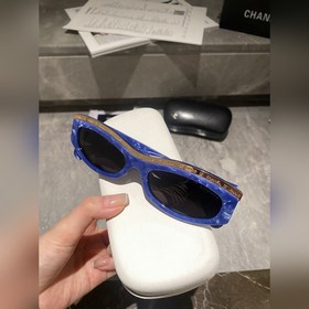 Солнцезащитные очки CHANEL 9112, цвет «янтарный синий»