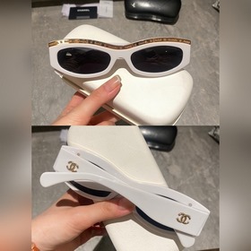 Солнцезащитные очки CHANEL 9112 Азиатская версия, овальные Сочета