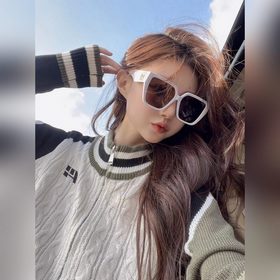 LOEWE Новые солнцезащитные очки в большой оправе, белые LW50042 Р