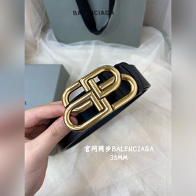 Balenciaga 2023 Новый пояс из итальянской матовой телячьей кожи 