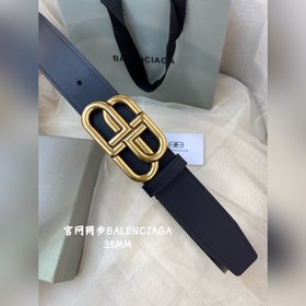 Balenciaga 2023 Новый пояс из итальянской матовой телячьей кожи 