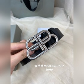 Balenciaga 2023 Новый пояс из итальянской матовой телячьей кожи 