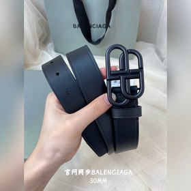 Balenciaga 2023 Новый пояс из итальянской матовой телячьей кожи 