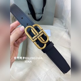 Balenciaga 2023 Новый пояс из итальянской матовой телячьей кожи 