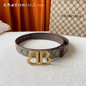 Новый модный пояс BALENCIAGA Paris, импортный принт на лицевой ст