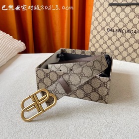 Новый модный пояс BALENCIAGA Paris, импортный принт на лицевой ст
