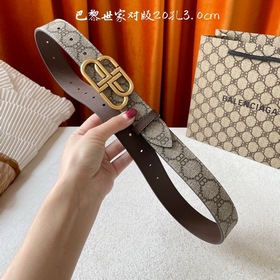 Новый модный пояс BALENCIAGA Paris, импортный принт на лицевой ст