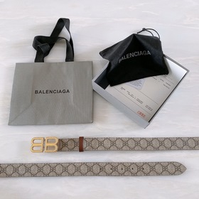 Balenciaga BB пояс! Пряжка из чистого меди, поверхность покрыта п