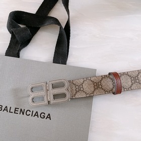 1. Пояс Balenciaga BB! Пряжка из чистого меди, поверхность покрыт