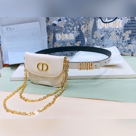 dior30 Montaigne CD пряжка для ремня Внутренняя сторона украшена