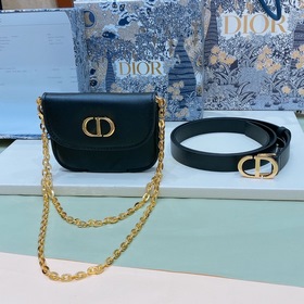 dior30 Montaigne CD поясная пряжка Внутренняя сторона украшена ло