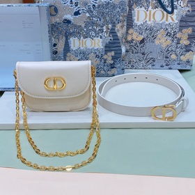 dior30 Montaigne CD поясная пряжка Внутренняя сторона украшена ло