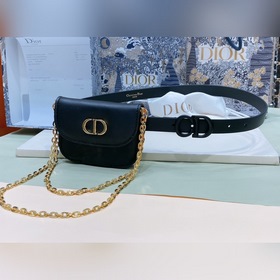 dior30 Montaigne CD поясная пряжка Внутренняя сторона украшена ло