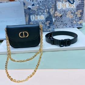 dior30 Montaigne CD поясная пряжка Внутренняя сторона украшена ло