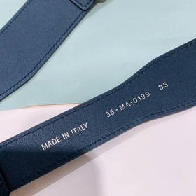 Dior 2023 вышитые буквы на кожаном поясе, 3,4 см, высококачествен
