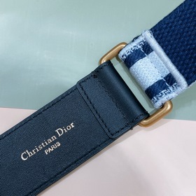 Dior 2023 вышитые буквы на кожаном поясе, 3,4 см, высококачествен