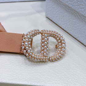Dior жемчуг, латунь, двусторонняя телячья кожа, внутренняя сторон