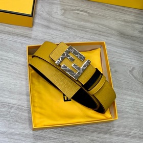 FENDl (Fendi) ширина 40 мм, двусторонняя оригинальная телячья кож