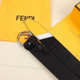 FENDI/ФЕНДИ Широкий ремень шириной 38 мм с фирменным логотипом, и
