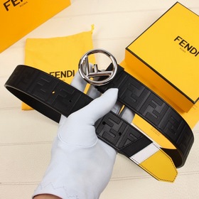 FENDI/ФЕНДИ Широкий ремень шириной 38 мм с фирменным логотипом, и