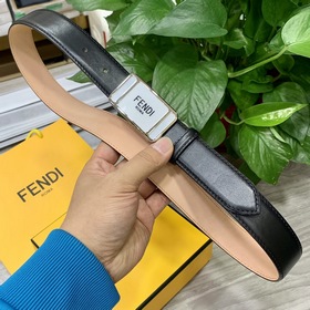 FENDI (Фенди) Женский пояс из кожи двойного слоя, изготовленный и