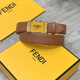 FENDI (Фенди) Женский пояс из кожи двойного слоя, изготовленный и