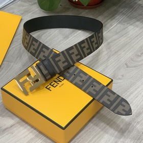 FENDI/ФЕНДИ Широкий кожаный ремень шириной 39 мм с фирменным лого