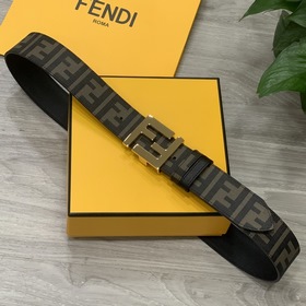 FENDI/ФЕНДИ Широкий кожаный ремень шириной 39 мм с фирменным лого