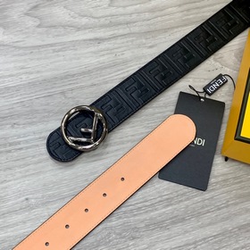FENDl (Fendi) ширина 40 мм, двусторонняя оригинальная телячья кож