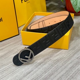 FENDl (Fendi) ширина 40 мм, двусторонняя оригинальная телячья кож
