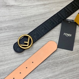 FENDl (Fendi) ширина 40 мм, двусторонняя оригинальная телячья кож