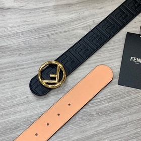 FENDl (Fendi) ширина 40 мм, двусторонняя оригинальная телячья кож